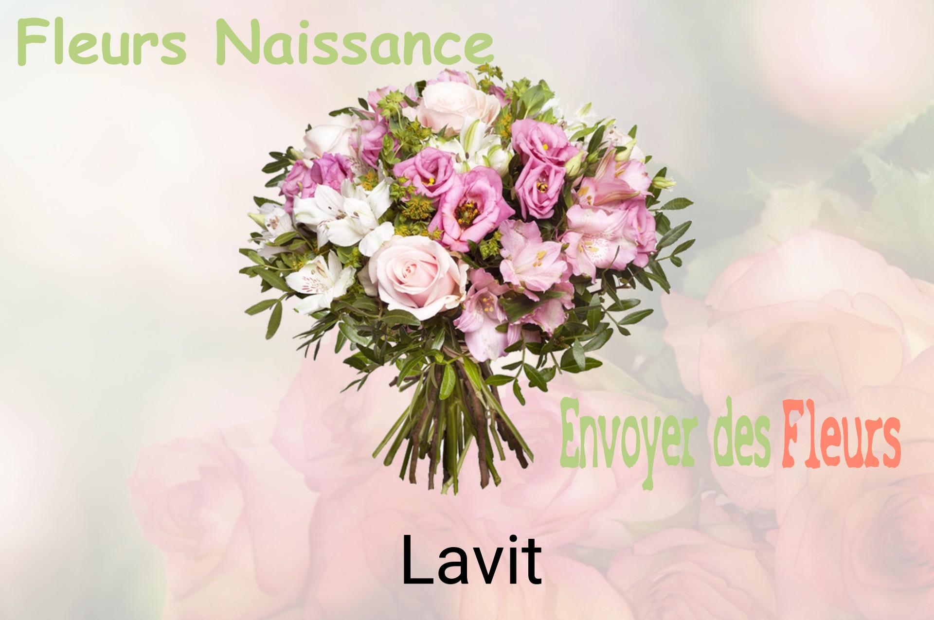 Bouquet de fleurs de naissance livré à Lavit